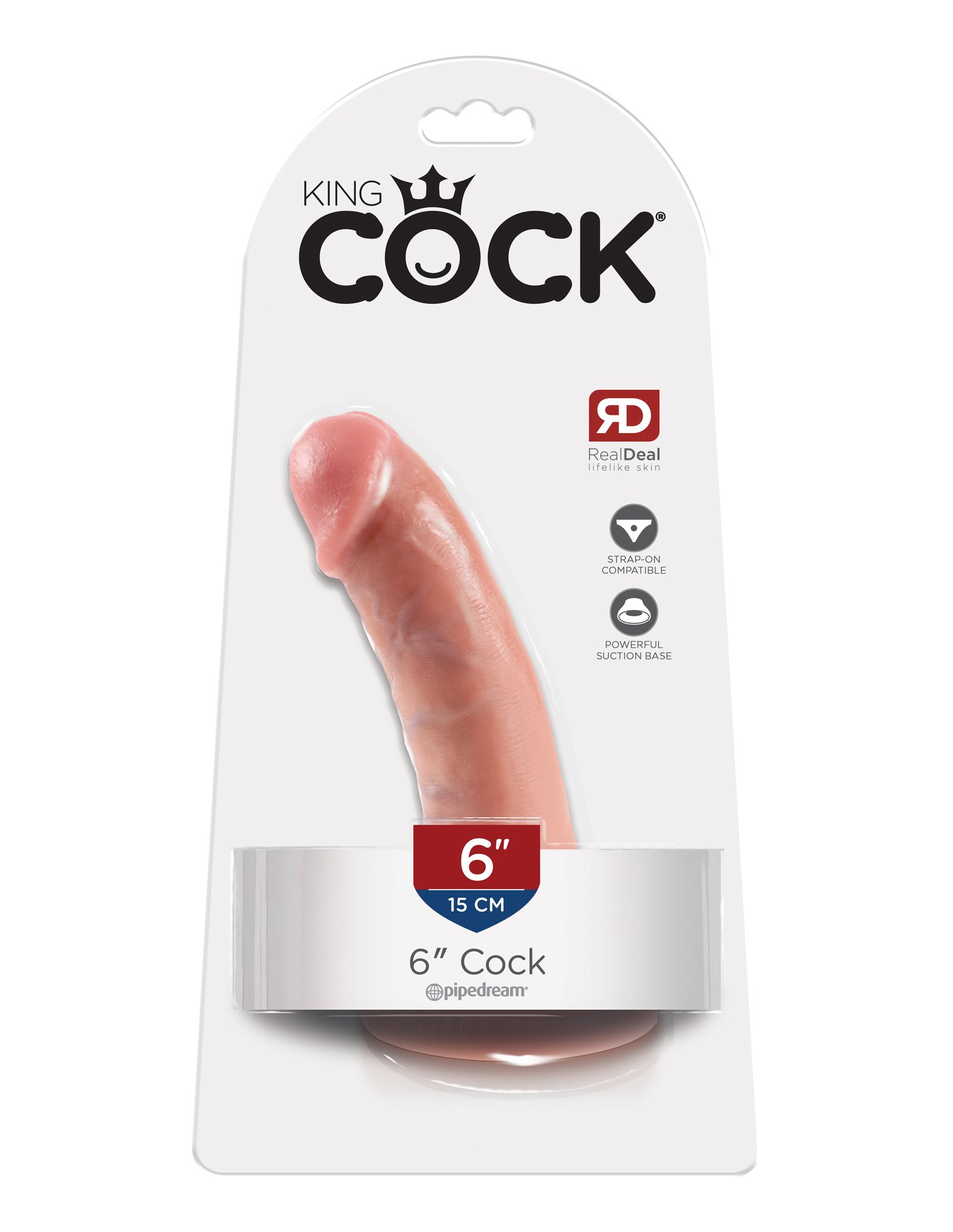 04dpE4ltXRGdb0X5yrooXldbZOuF467B.jpg King Cock 6-Inch Cock - Flesh - Image 1