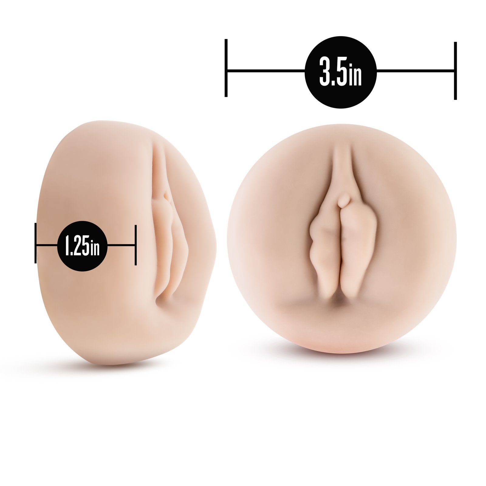www.blushnovelties.com Performance Universal Pump Sleeve Vagina - Beige - Image 1