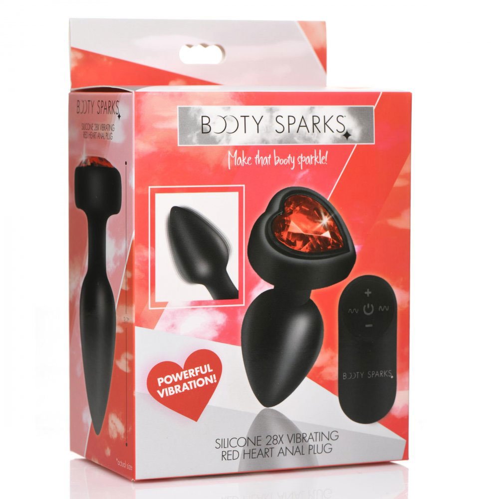 0xBxyvtc9KBdxbPRqyeaNgqxSD7qe4nj.jpg 28x Silicone Vibrating Red Heart Anal Plug With Remote - Small - Image 1