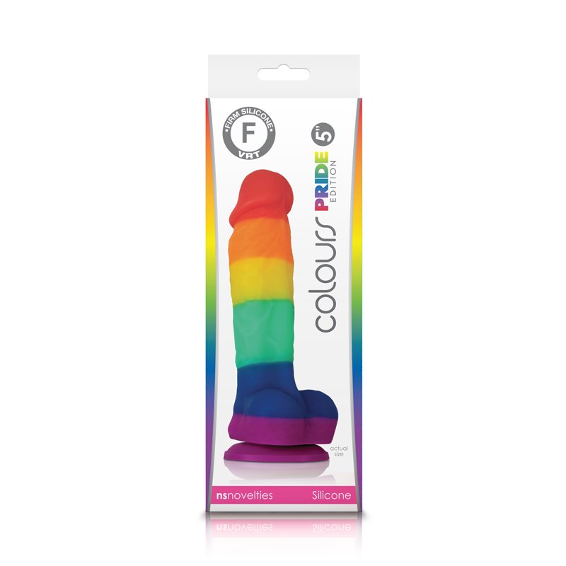 45S7n9ixH1jwjP2OkDSoCScFCwgSoDIN.jpg Colours Pride Edition - 5 Inch Dildo - Rainbow - Image 1