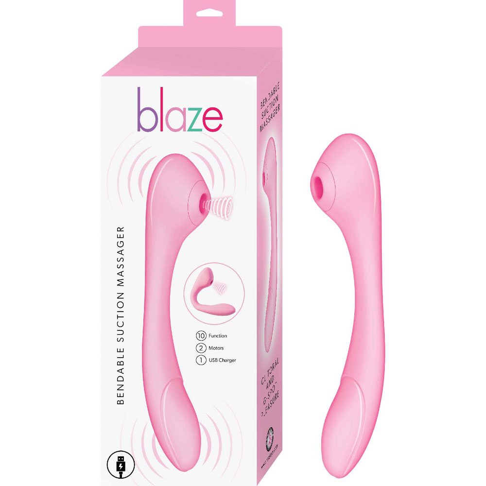 4kI2HGgKIvNsopCyWkKLXidkLHAq7O1i.jpg Blaze Bendable Suction Massager - Pink - Image 1