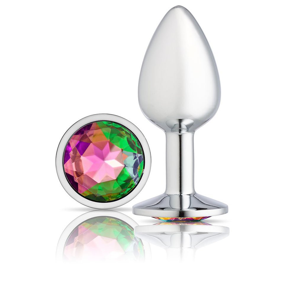 57xijuALAKrKRrWim5ETsPTsfNJ3qDGv.jpg Cloud 9 Novelties Gems Silver Chromed Anal Plug - Medium - Image 1