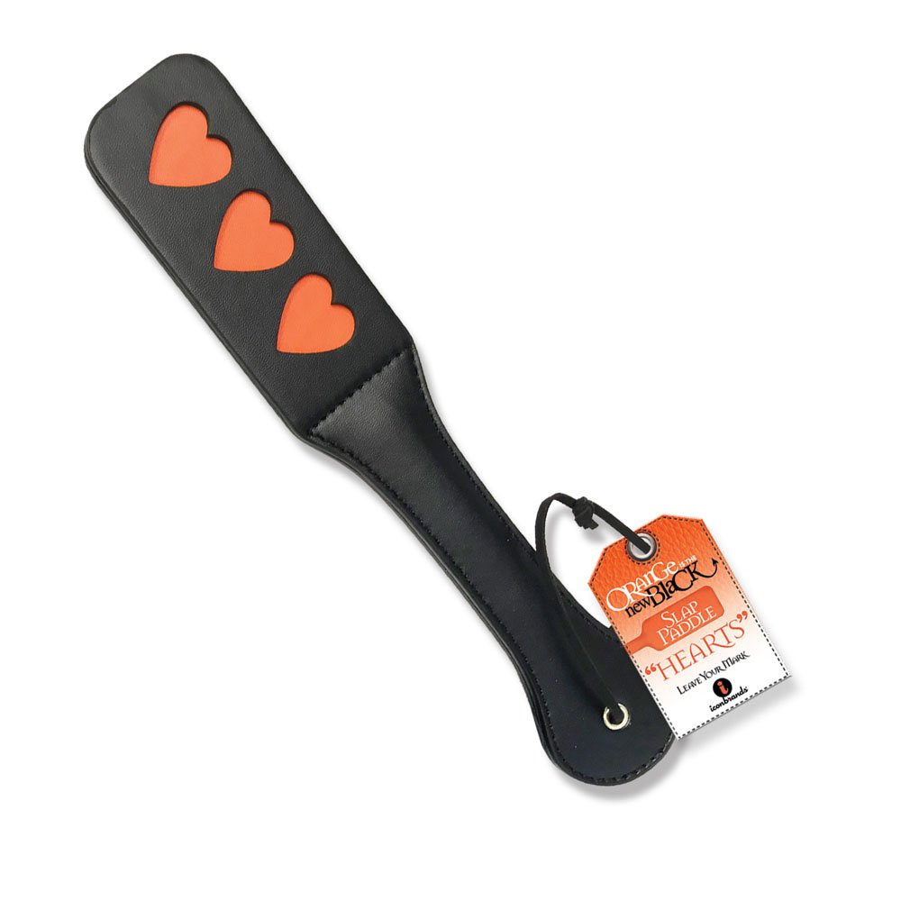 6LVbv8A9Kfni609UgzeJzk0nLDzAVs1f.jpg Orange Is the New Black Triple Heart Slap Paddle - Image 1