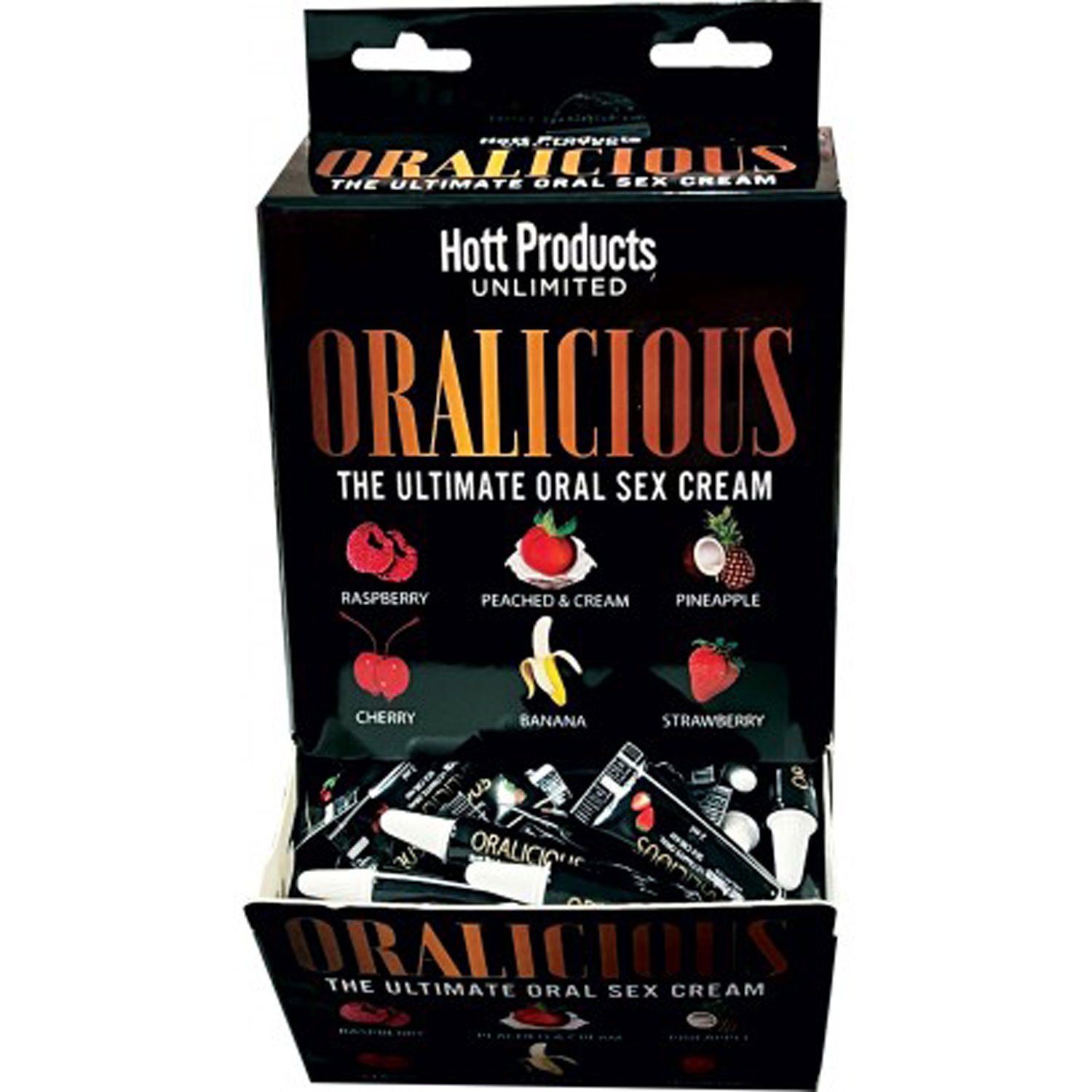 7HAzYkaHWv5gzq3kzxs3TCQOKazmW8KJ.jpg Oralicious Flavored Oral Sex Cream 144pc Display - of 2ml Tubes - Image 1