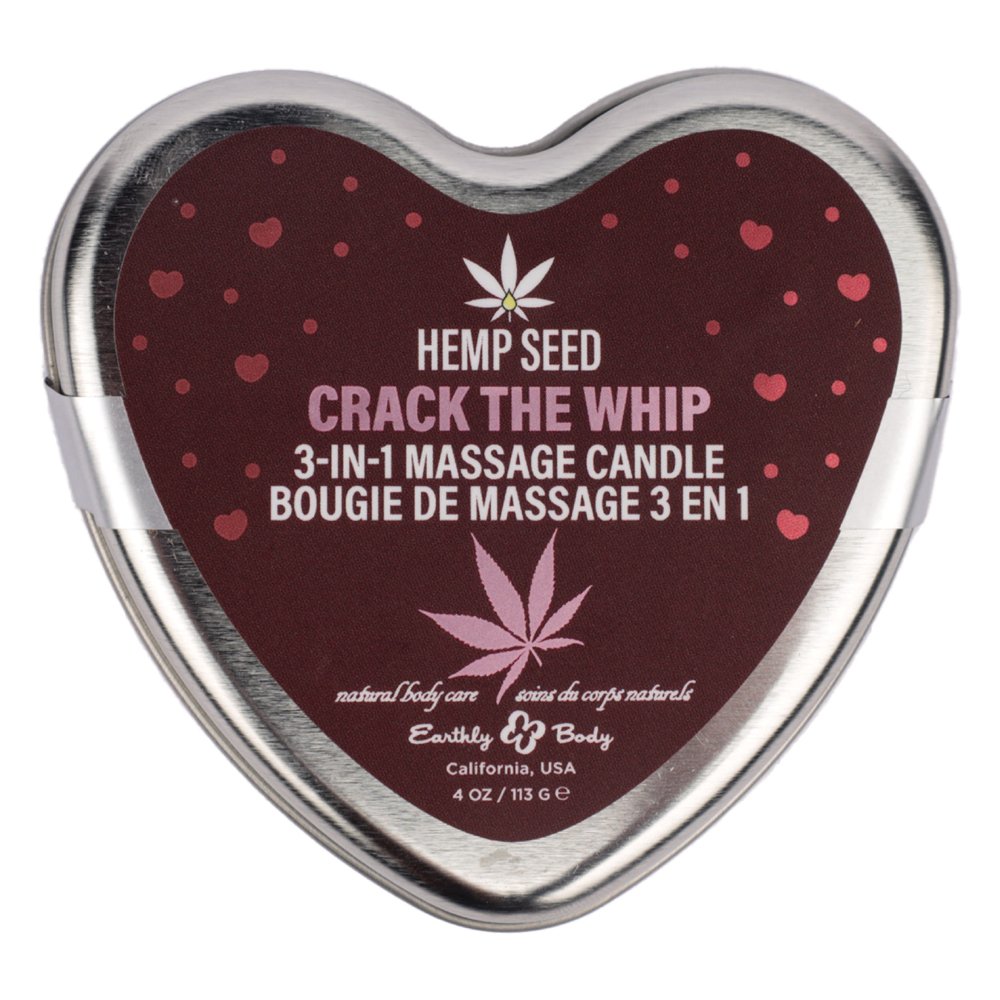 7RwwMpc9.jpg Hemp Seed 3 in 1 Massage Candle Crack the Whip 4.7oz - Image 1