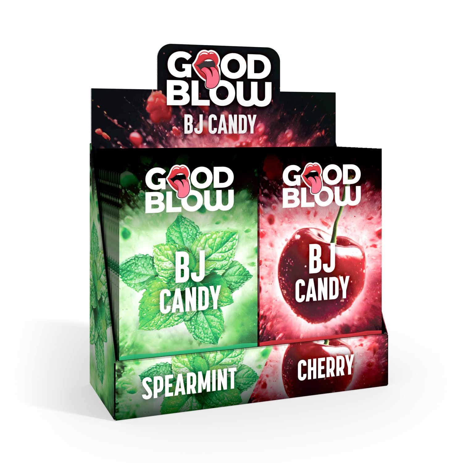 7Wc7Bm48uU9jUyeE26La6Je6PUc6CzGE.jpg Bj Candy Pop Display Spearmint/cherry 24 Pcs - Image 1