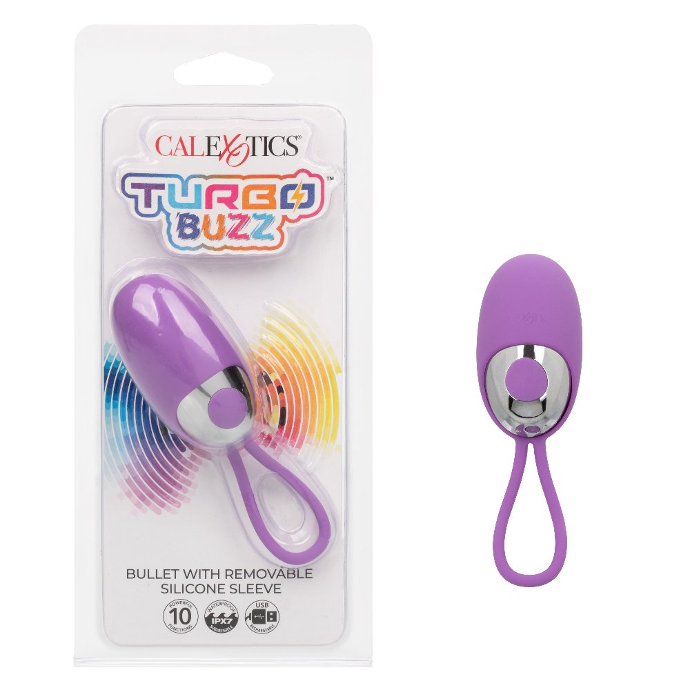 7Y7H8DuxgLlKZwoAN1R4V0f2T27pOjs8.jpg Turbo Buzz Bullet With Removable Silicone Sleeve - Purple - Image 1