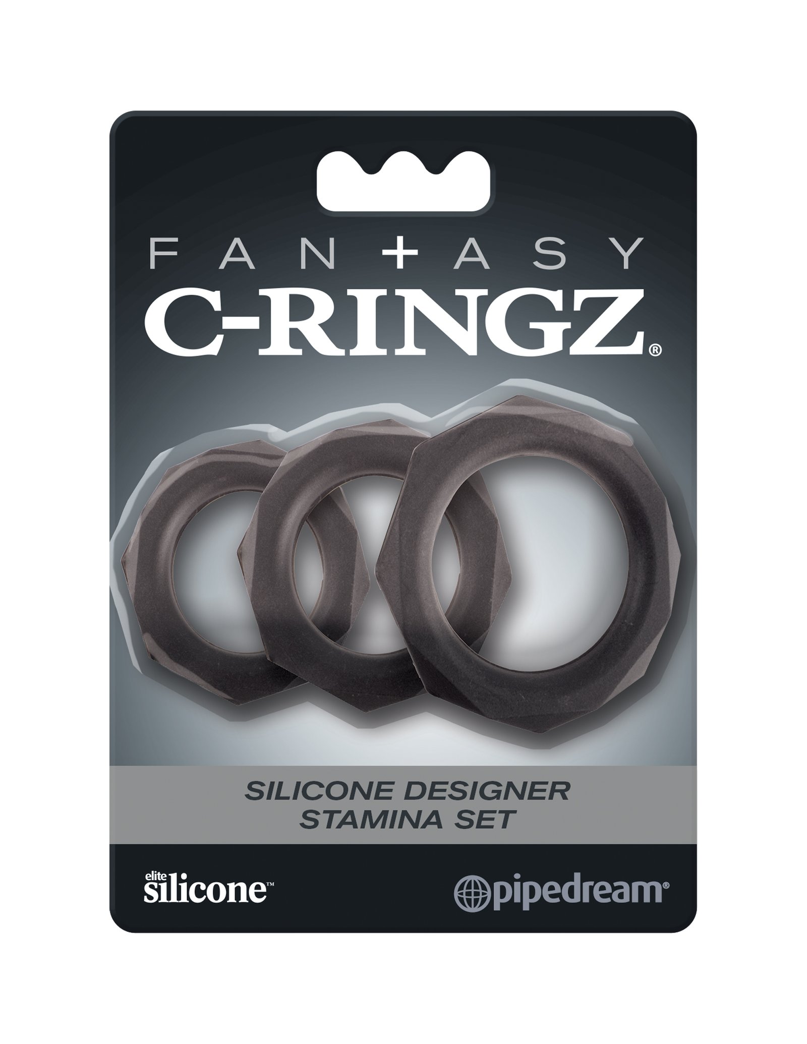7lZZiqcaqbUlichIebGVY3eJtW7FWYzi.jpg Fantasy C-Ringz Silicone Designer Stamina Set Black - Image 1