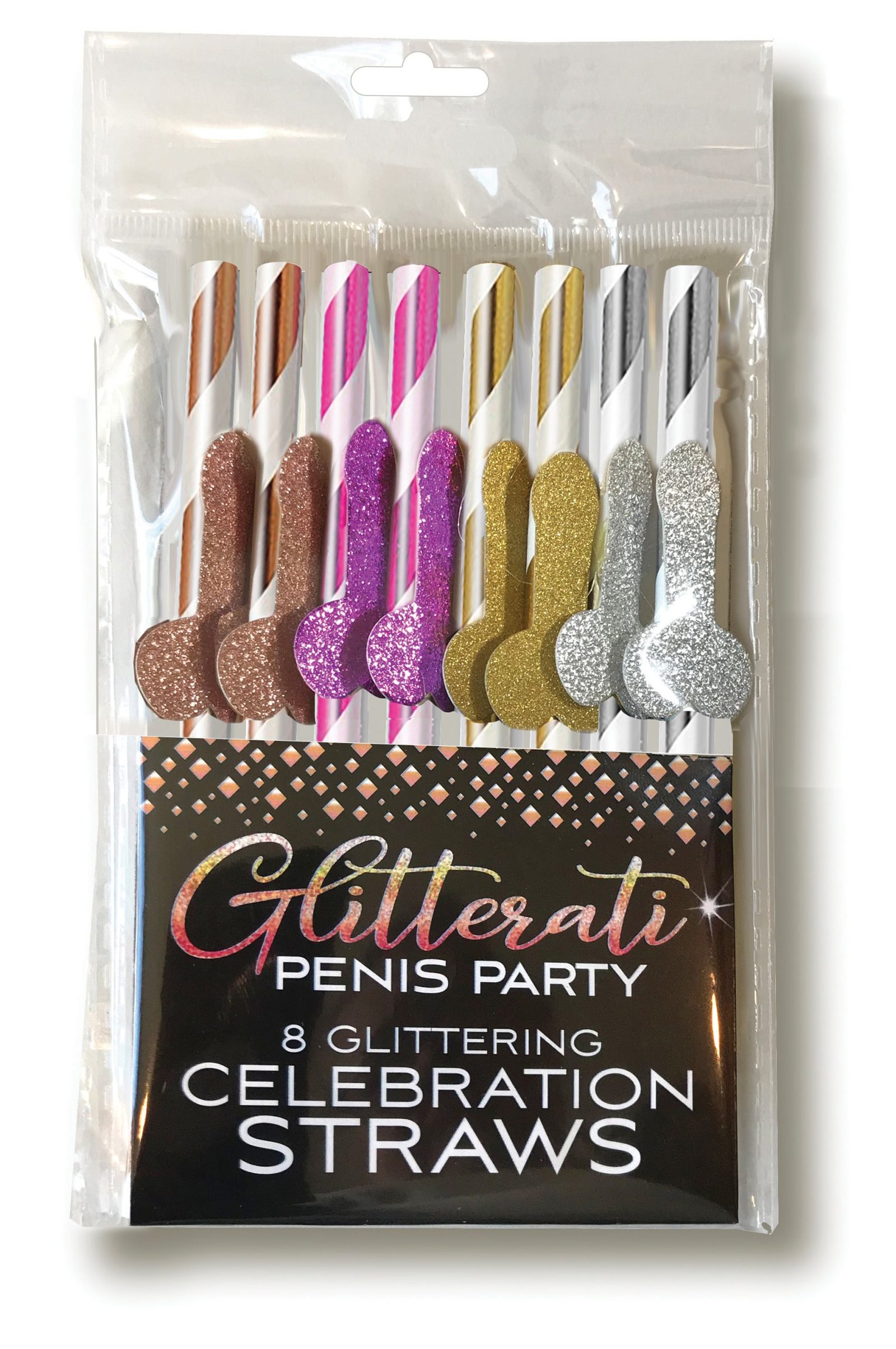 7rkA9FA9Q8k4VmfyssPbraZeLS9mJms2.jpg Glitterati Penis Party Celebration Straws - 8 Count - Image 1