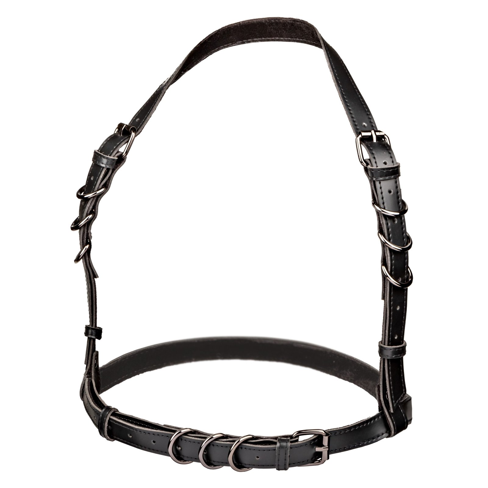 9JL9gshrFspfZrI3NHW8NnDn8ekfbYIb.jpg Euphoria Collection Halter Buckle Harness - Black - Image 1