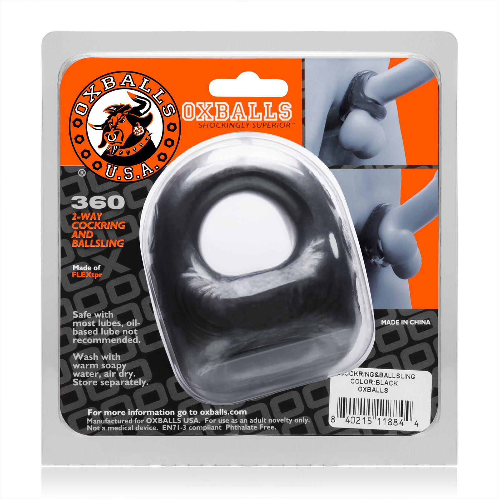 9b7im5FqZEP1titsiYfcG1voPq8IwltZ.jpg 360 2- Way Cockring and Ballsling - Black - Image 1