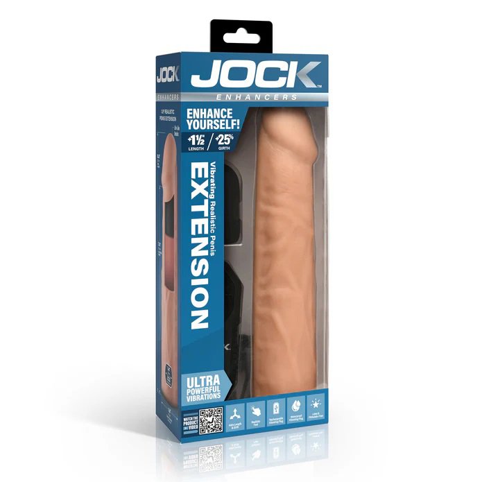 CV0nAGEO.jpg Jock Vibrating Penis Extension with Remote - Light - Image 1