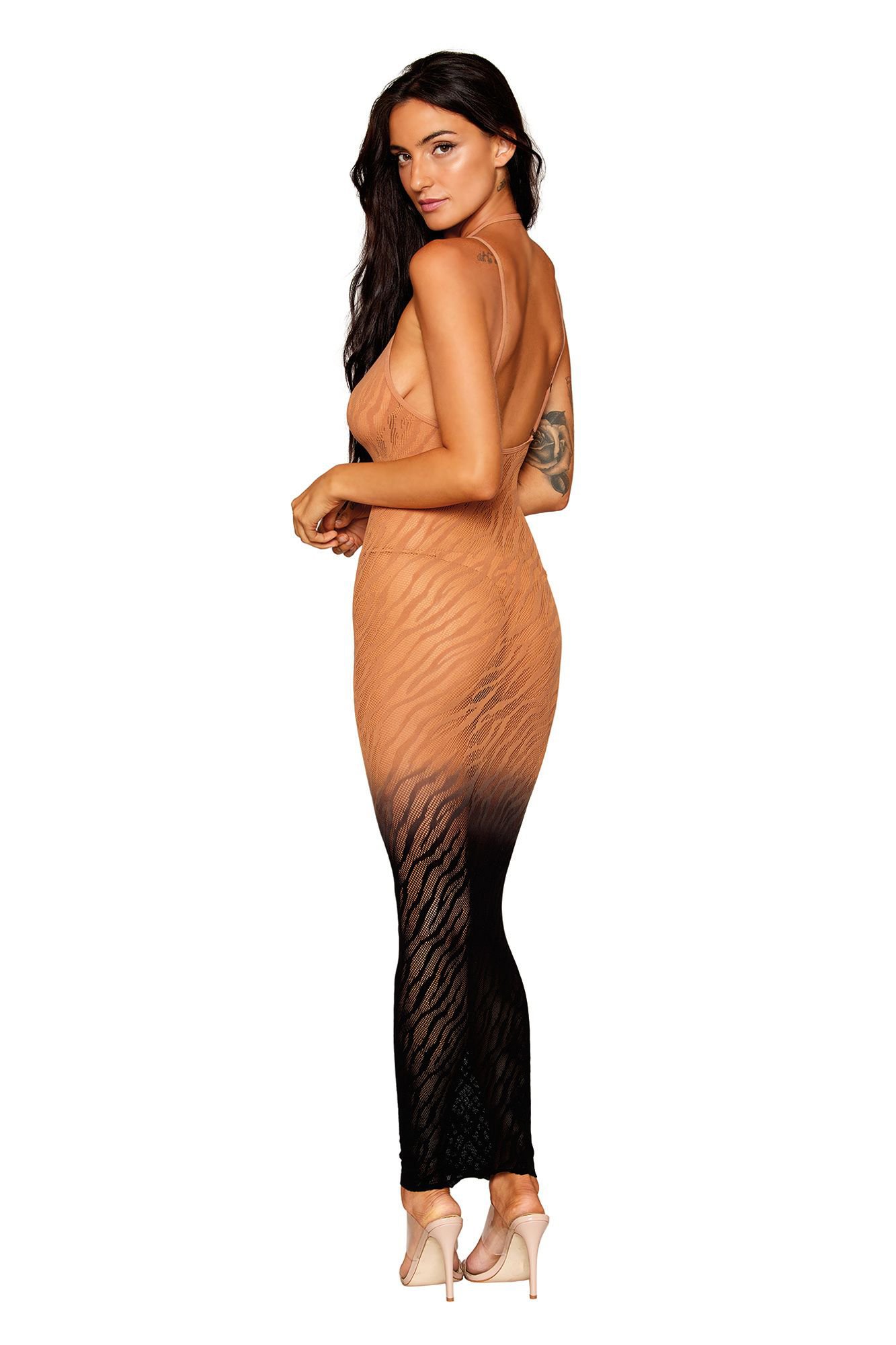 DTo7Eej2W5F9LvJDRyEJeJqec4uHrdub.jpg Bodystocking Gown - One Size - Black/copper - Image 1