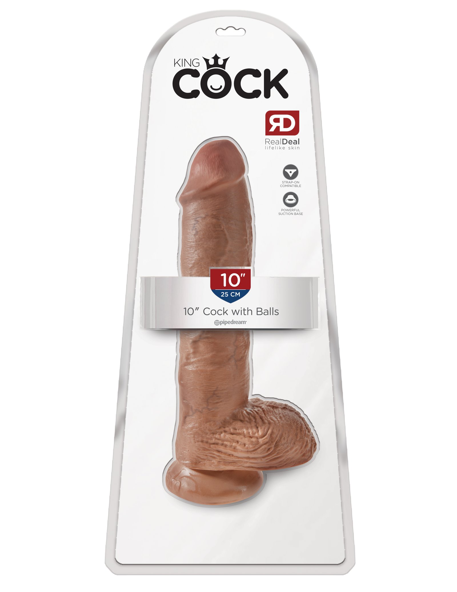 Df4T8kmVTNKFcQjN1c1OT7xiY1repiw2.jpg King Cock 10 Inch Cock With Balls - Tan - Image 1