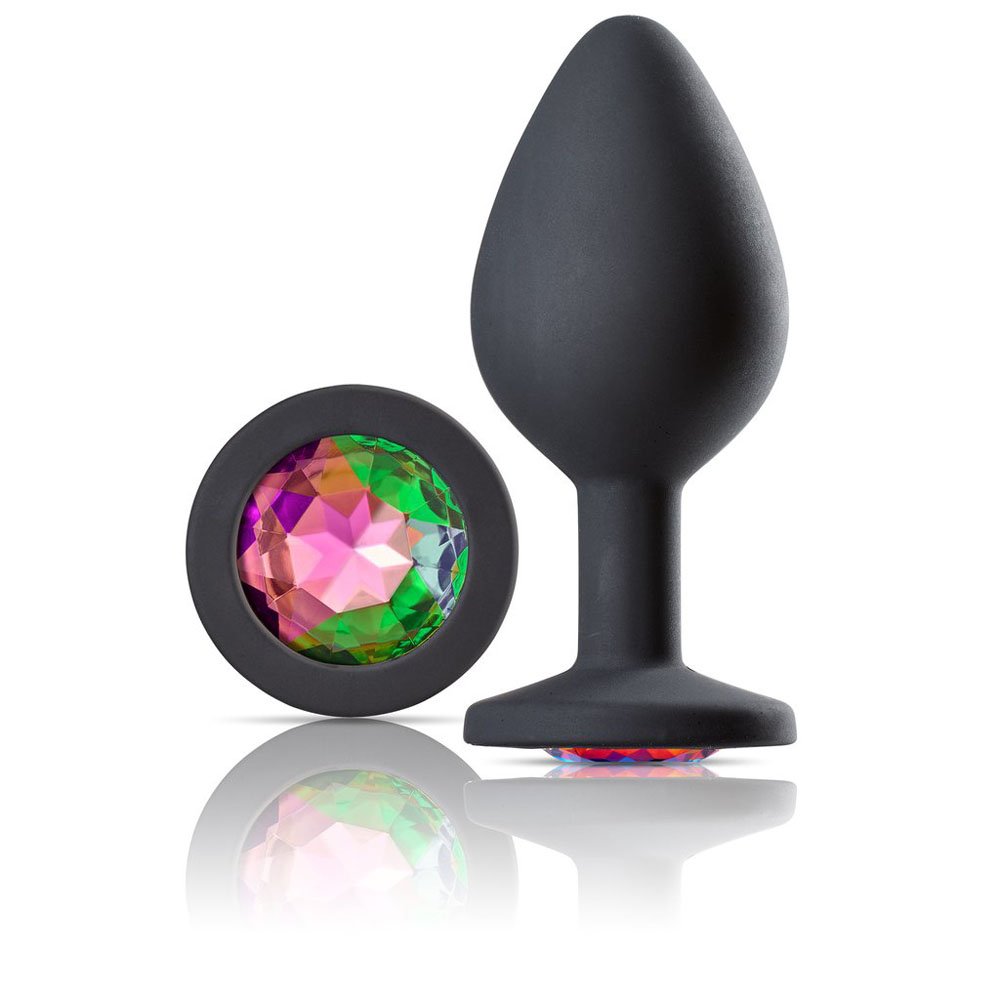 DxxFwSqERFfcpERO0hRaWLQjDrpJf5eF.jpg Cloud 9 Novelties Gems Jeweled Silicone Anal Plug - Medium - Image 1