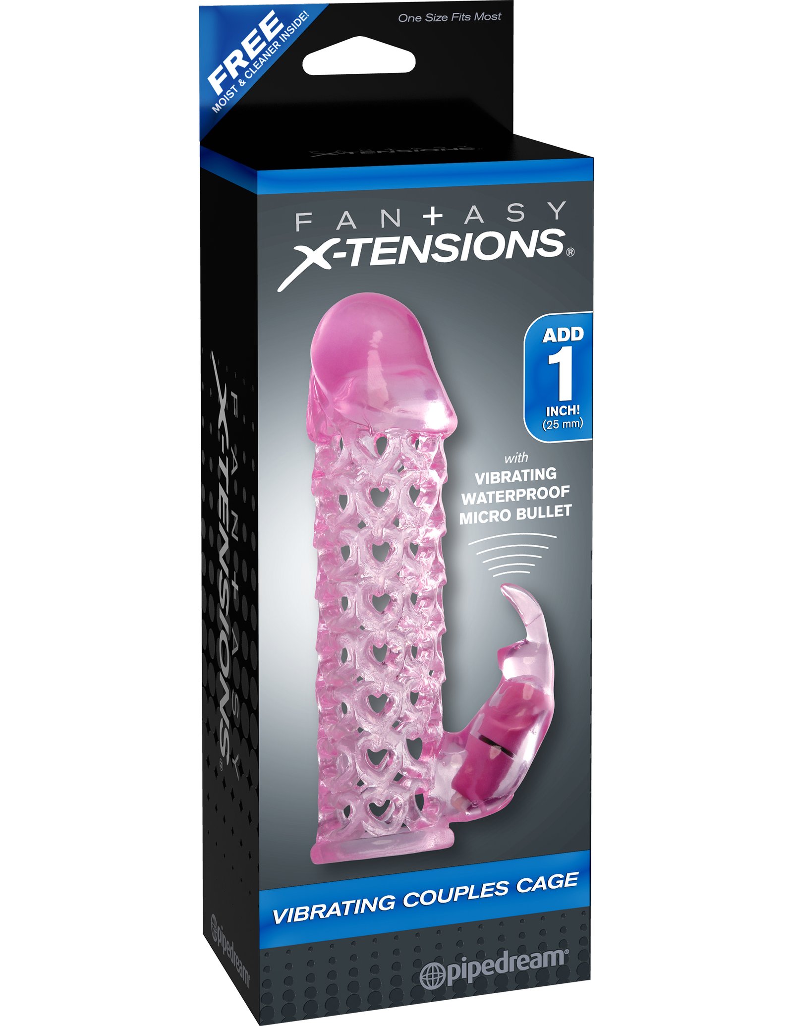 E98OmQ6vngyENbibdNvQTS7atvASNuG1.jpg Fantasy X-Tensions Vibrating Couples Cage - Pink - Image 1