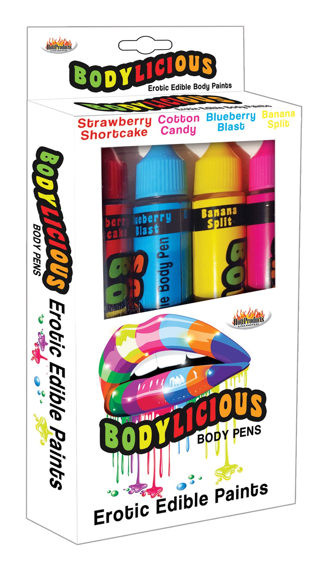 EmLroa3Potz6v2YGyr9Ay2H2QHtfU1uV.jpg Bodylicious Edible Body Pens - 4pk. - Assorted Flavors - Image 1