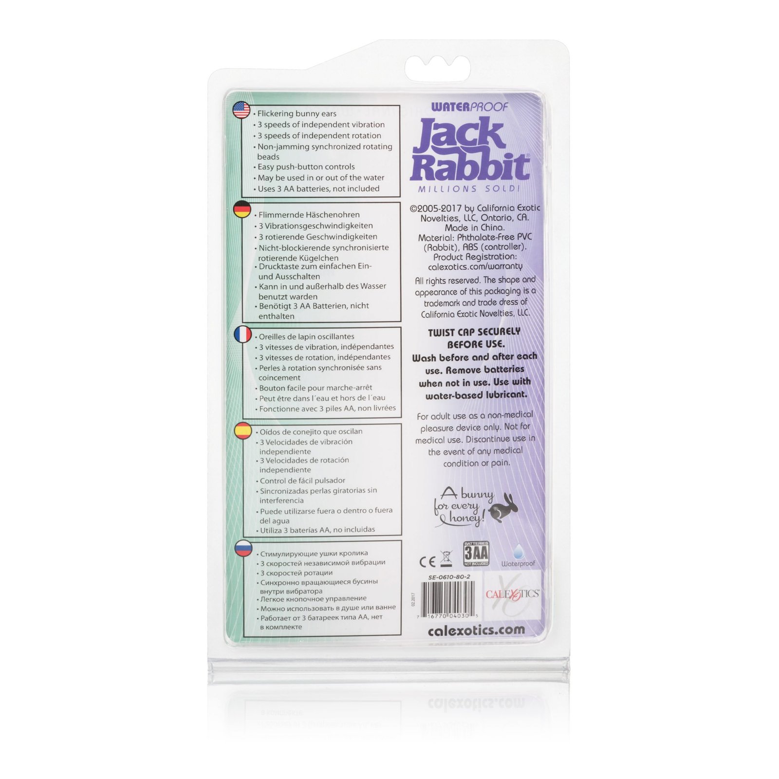 EznGD7kbRYuDCsPRvGz7Y62QYt0Z7vvB.jpg Waterproof Jack Rabbit 5 Rows - Purple - Image 1