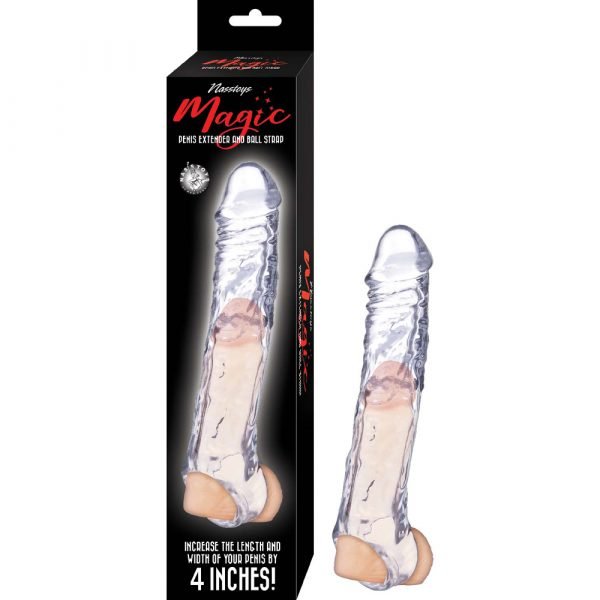 Magic Penis Extender and Ball Strap 7.5" Clear