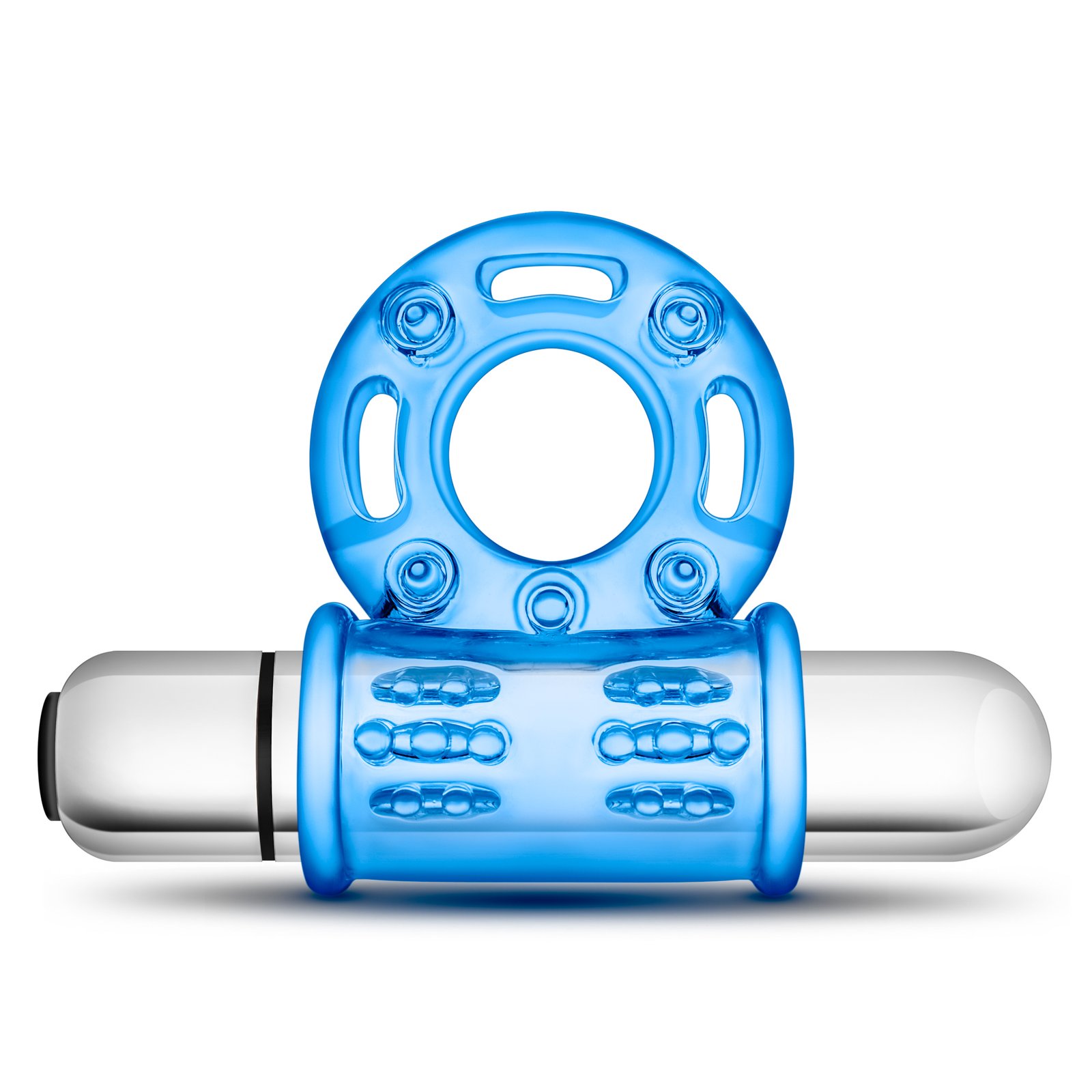GeEyRh20swlKp0PSoyyY81qfJlZ6Om1X.jpg Stay Hard 10 Function Vibrating Bull Ring - Blue - Image 1