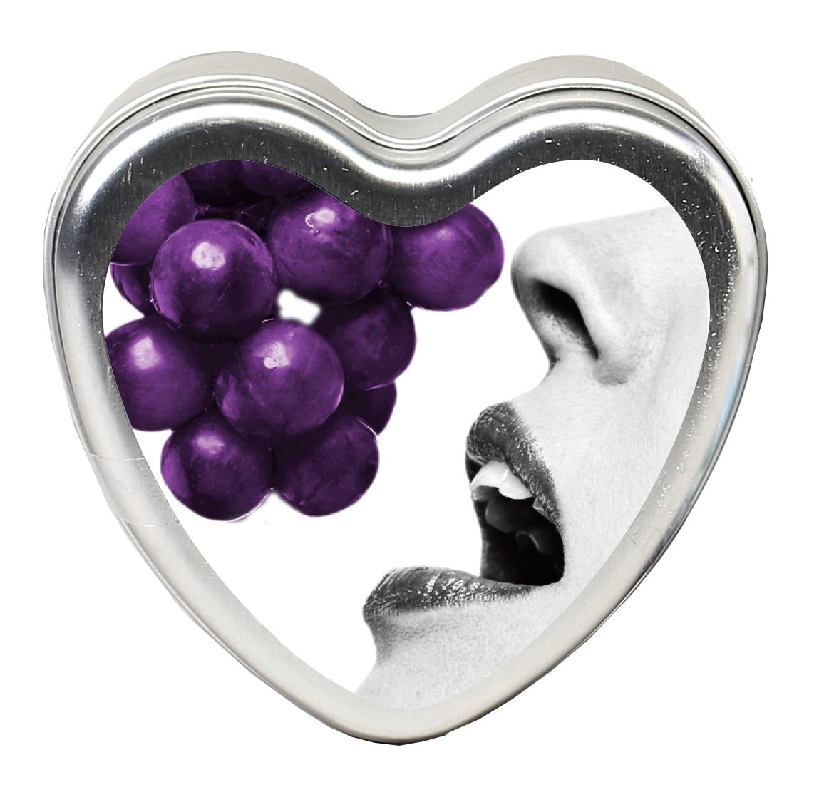 Gs6tqqzHqj0QEajN2fC4aj8kUmBErUkw.jpg Edible Heart Candle - Grape - 4 Oz. - Image 1