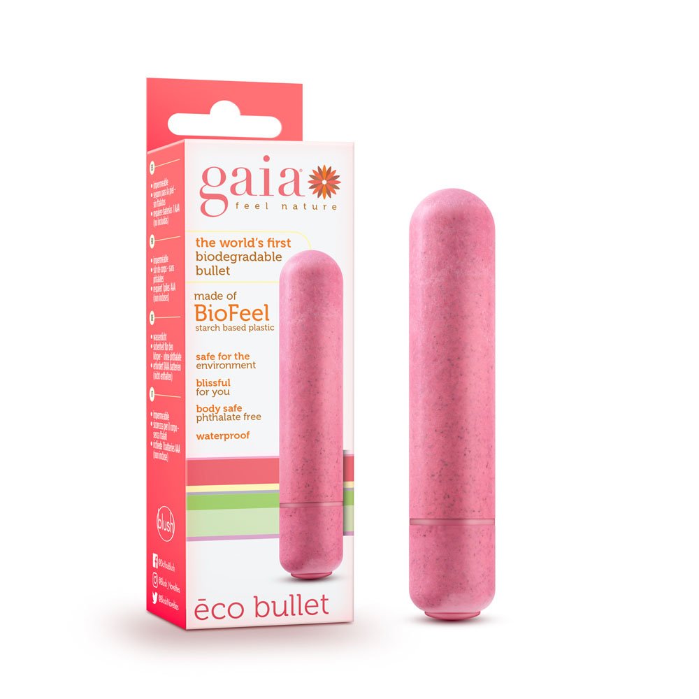 www.blushnovelties.com Gaia - Eco Bullet - Coral - Image 1