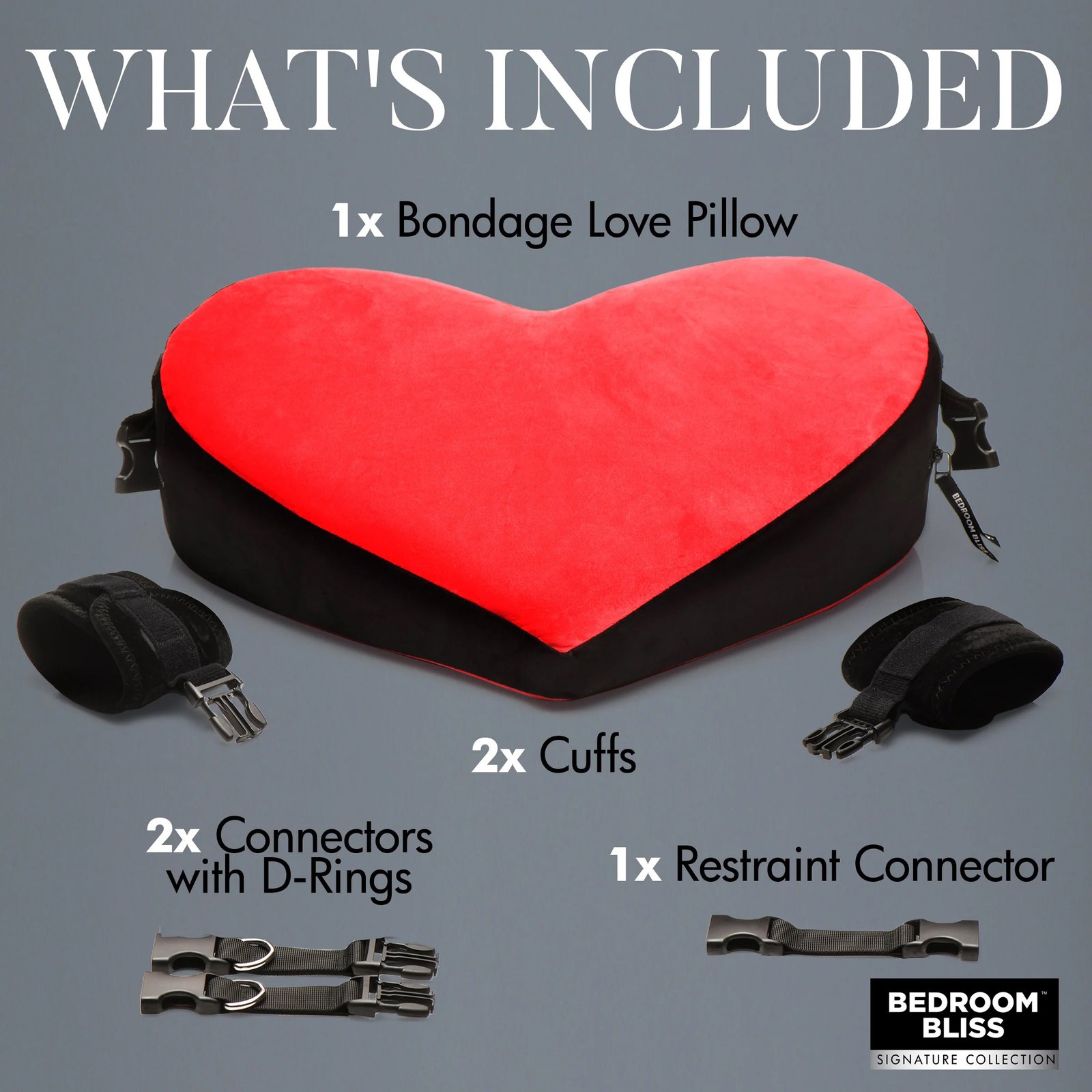 HIftUx0QAQMcFRDxRSwBy9PrbZHH18ar.jpg Bondage Love Pillow - Black/red - Image 1