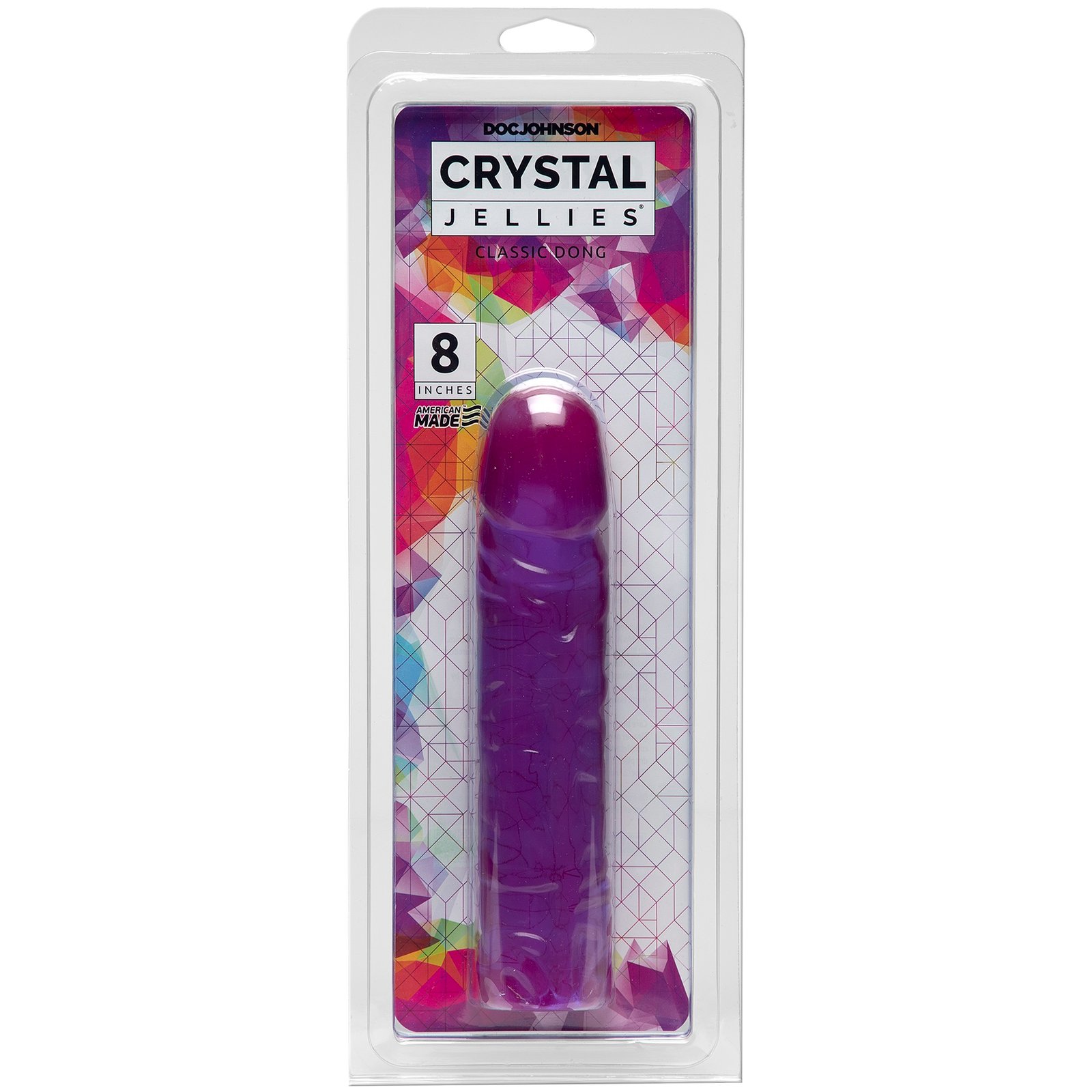 HZnC5jnNhBcXvHtYvoYU07iwakuUD3W0.jpg Crystal Jellies Classic Dong 8 Inch - Purple - Image 1