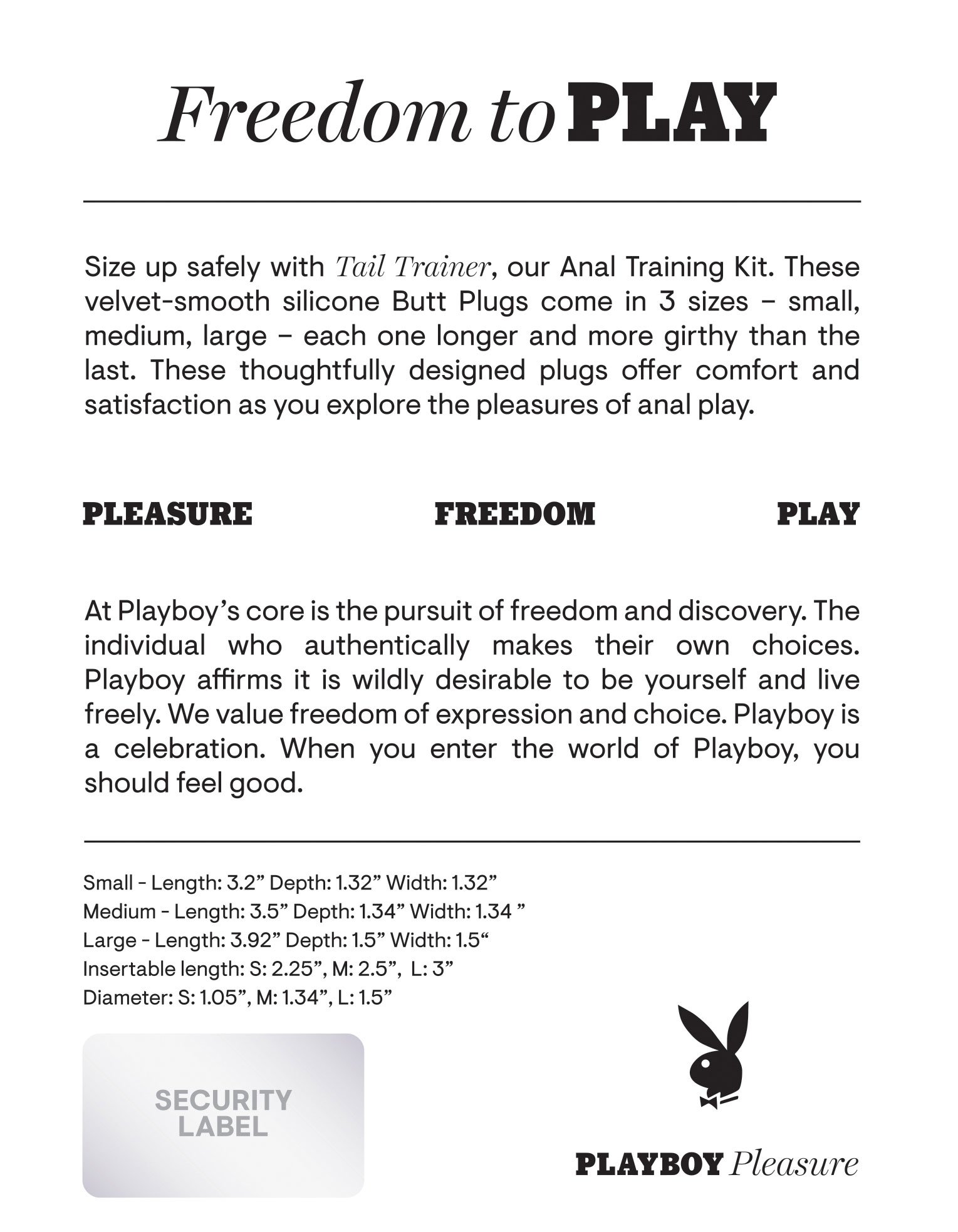 HuFDFvexYWvVXlNznhJXgeVKOhfirqYj.jpg Playboy Pleasure - Tail Trainer - Anal Training Kit - Navy - Image 1