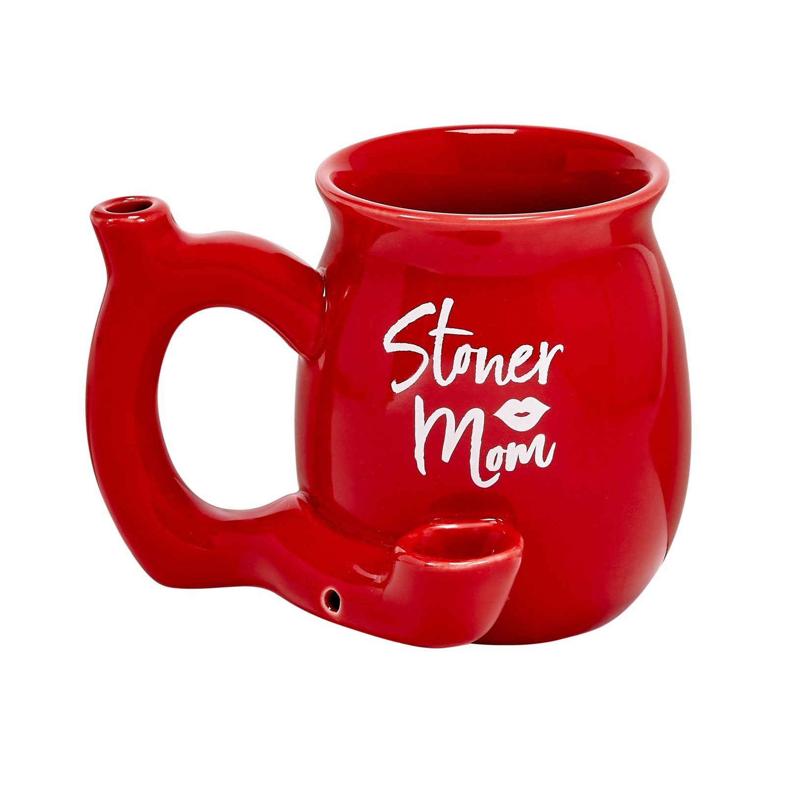IRVl3vLhsA0LGYNW7cZ5YmvZj648r9Hd.jpg Stoner Mom Mug - Red With White Logo - Image 1