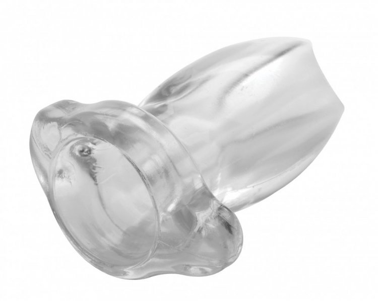 IiZYSZO20v04yMmiwIGSaLnBSR7zwYPp.jpg Peephole Clear Hollow Anal Plug - Small - Image 1
