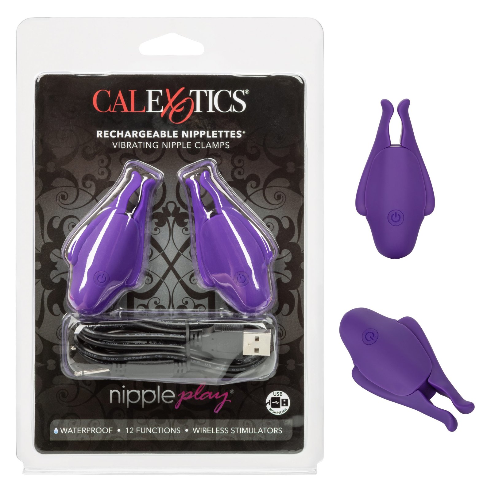 JJbckQqUOEDygfGfRP75GpCLUxGTaJur.jpg Nipple Play Rechargeable Nipplettes - Purple - Image 1