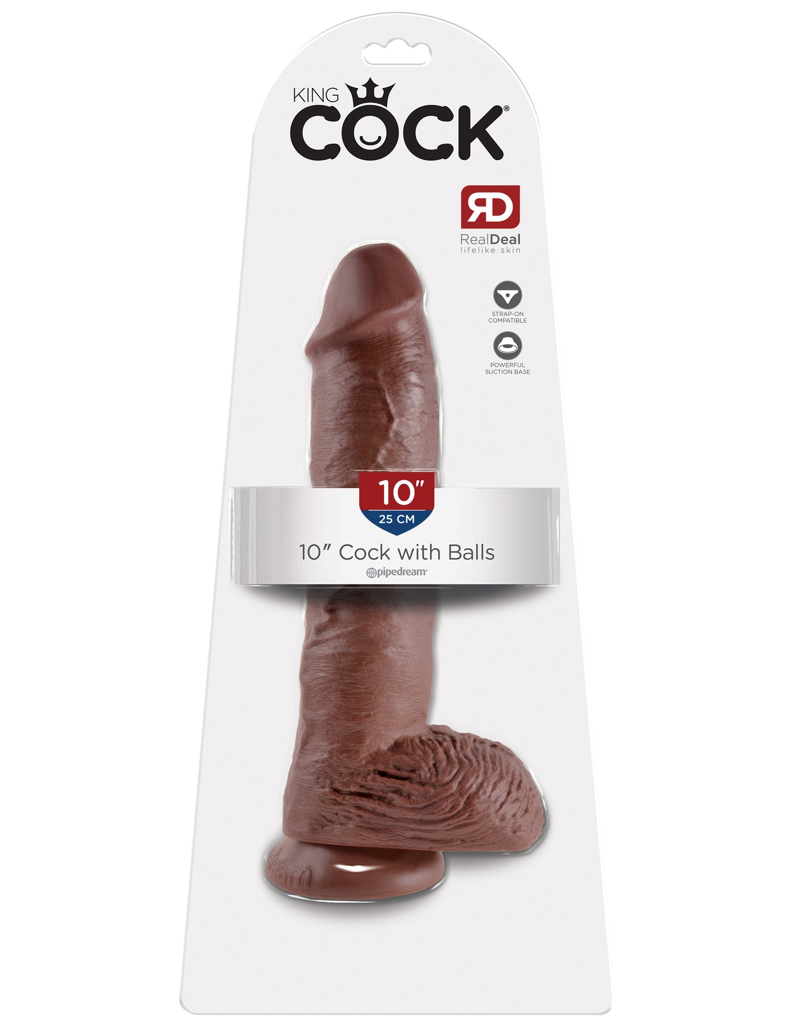 JMiBoN0vNH2Vm8QFtbeB7F5h1w8t0bg7.jpg King Cock 10-Inch Cock With Balls - Brown - Image 1