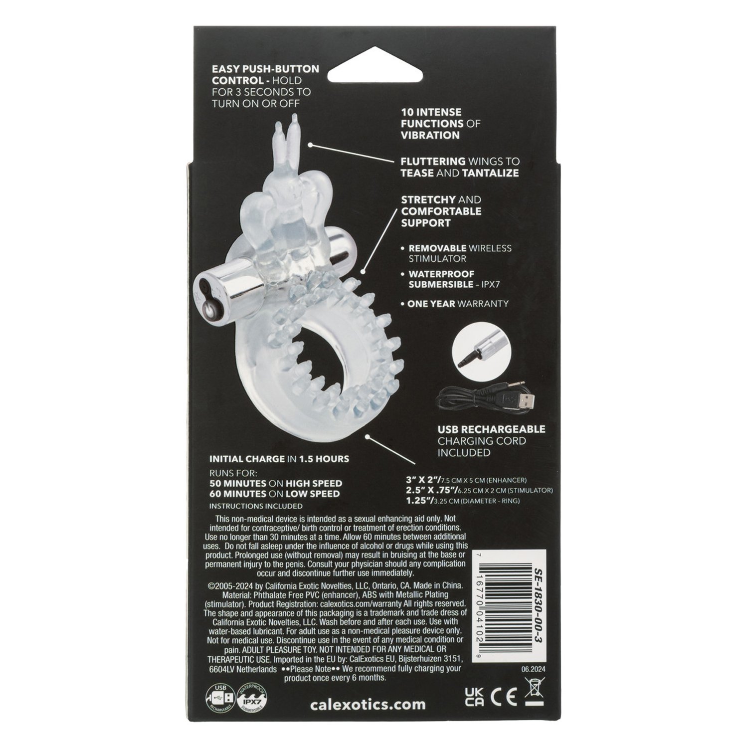 Jr8CFsWPoJZZnYu6FtLnXVFSN4gR8a80.jpg Wireless Butterfly Ring Rechargeable - Image 1