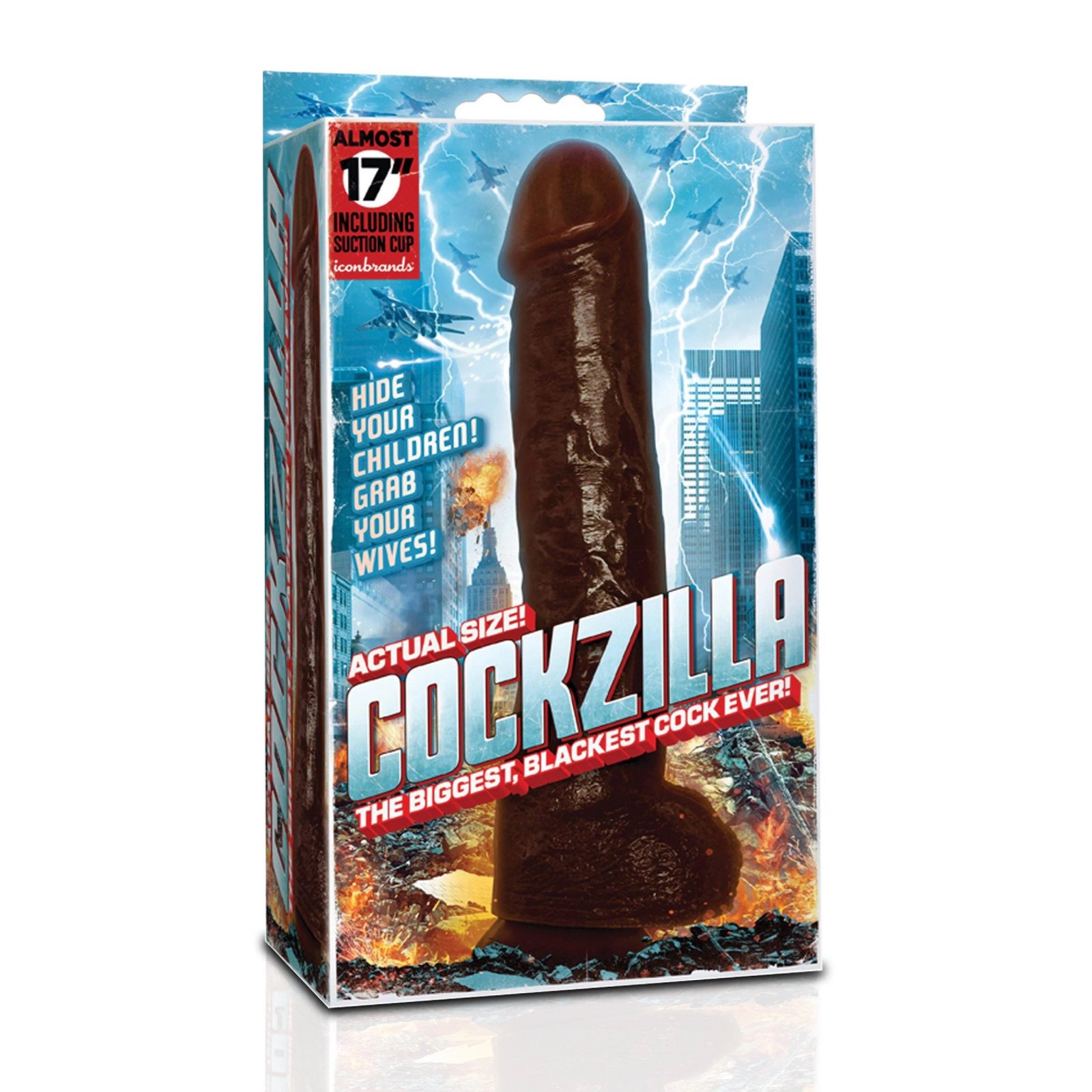 JwP5kwp4x1VJi8h1ZTqvx4GNJZcTZ7qb.jpg Cockzilla - Massive Nearly 17 Inch Realistic Black Colossal Cock - Image 1