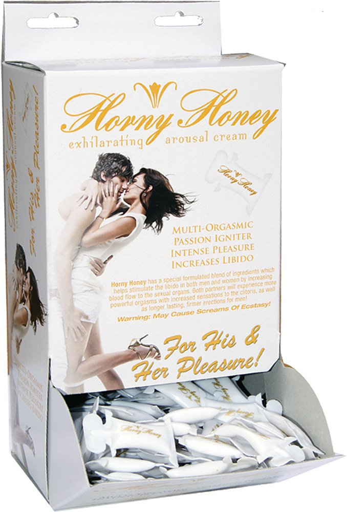 LaAQy2Tkji42xX5xPg3oc85aMKHtpr7t.jpg Horny Honey Stimulating Arousal Gel - 144 Piece Display - 2 Cc. Pillow Packs - Image 1