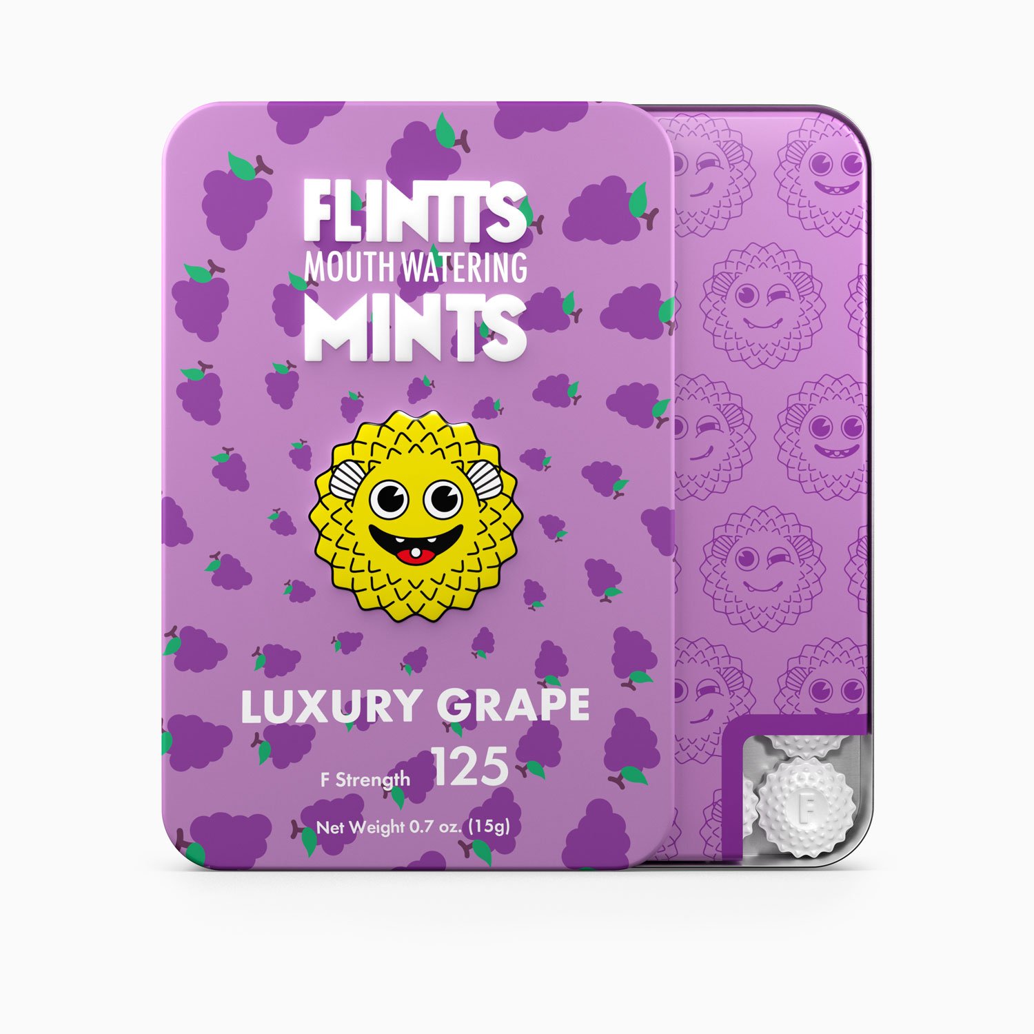 MVnhFNIuQbRogyoReD7YRokieRXqtcZg.jpg Flintts Mouth Watering Mints Luxury Grape - F-Strength 125 - Image 1