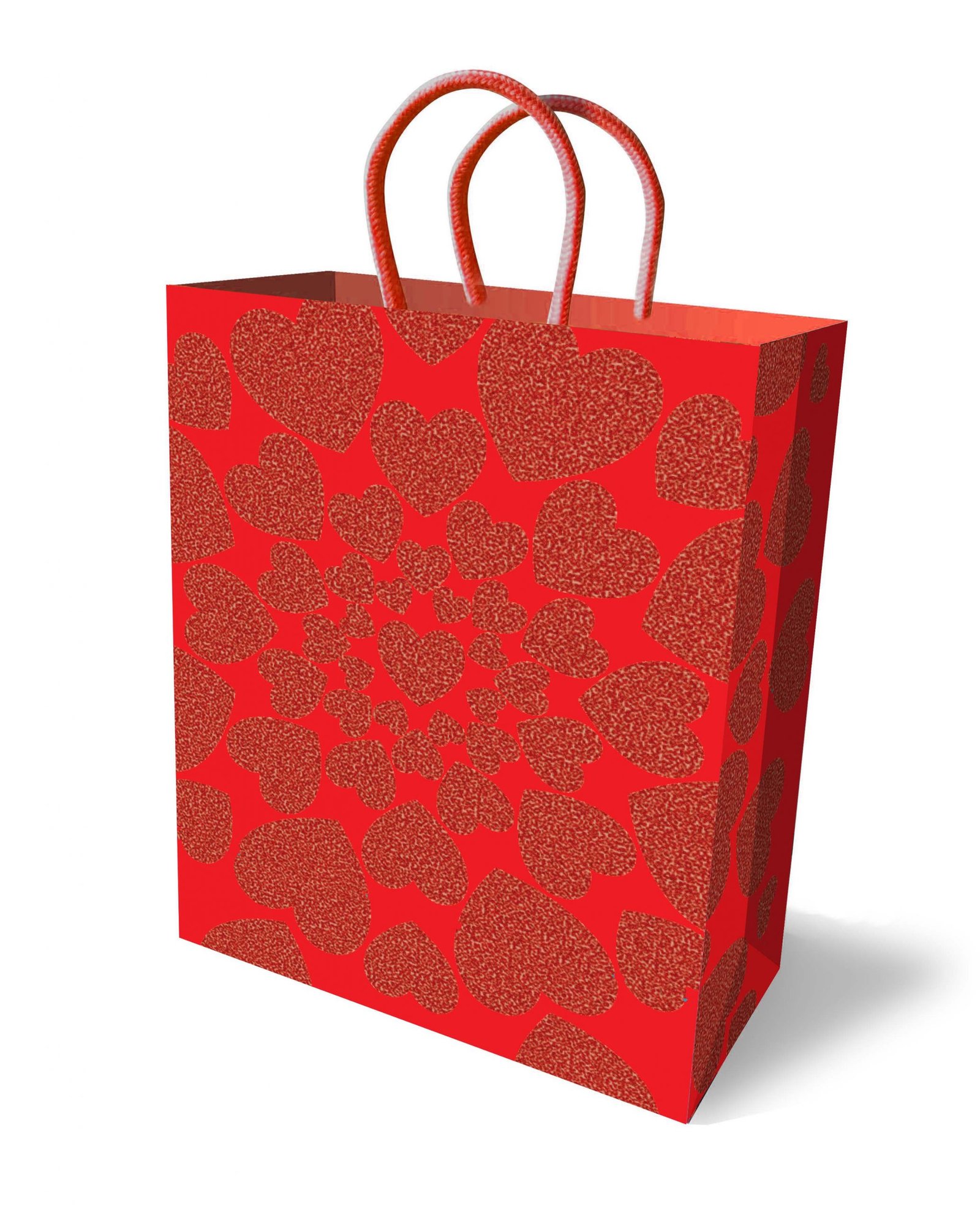 MxRQzpDE83ZKBhhJMrwiFOsPt31LOKue.jpg Glitter Heart Gift Bag - Red - Image 1