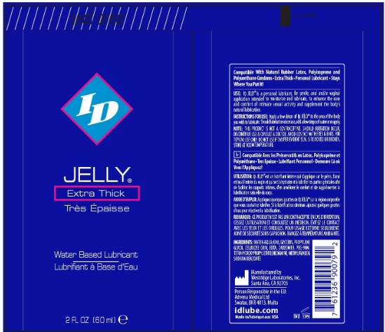 ID Jelly Extra Thick Water Based Lubricant 2 Oz