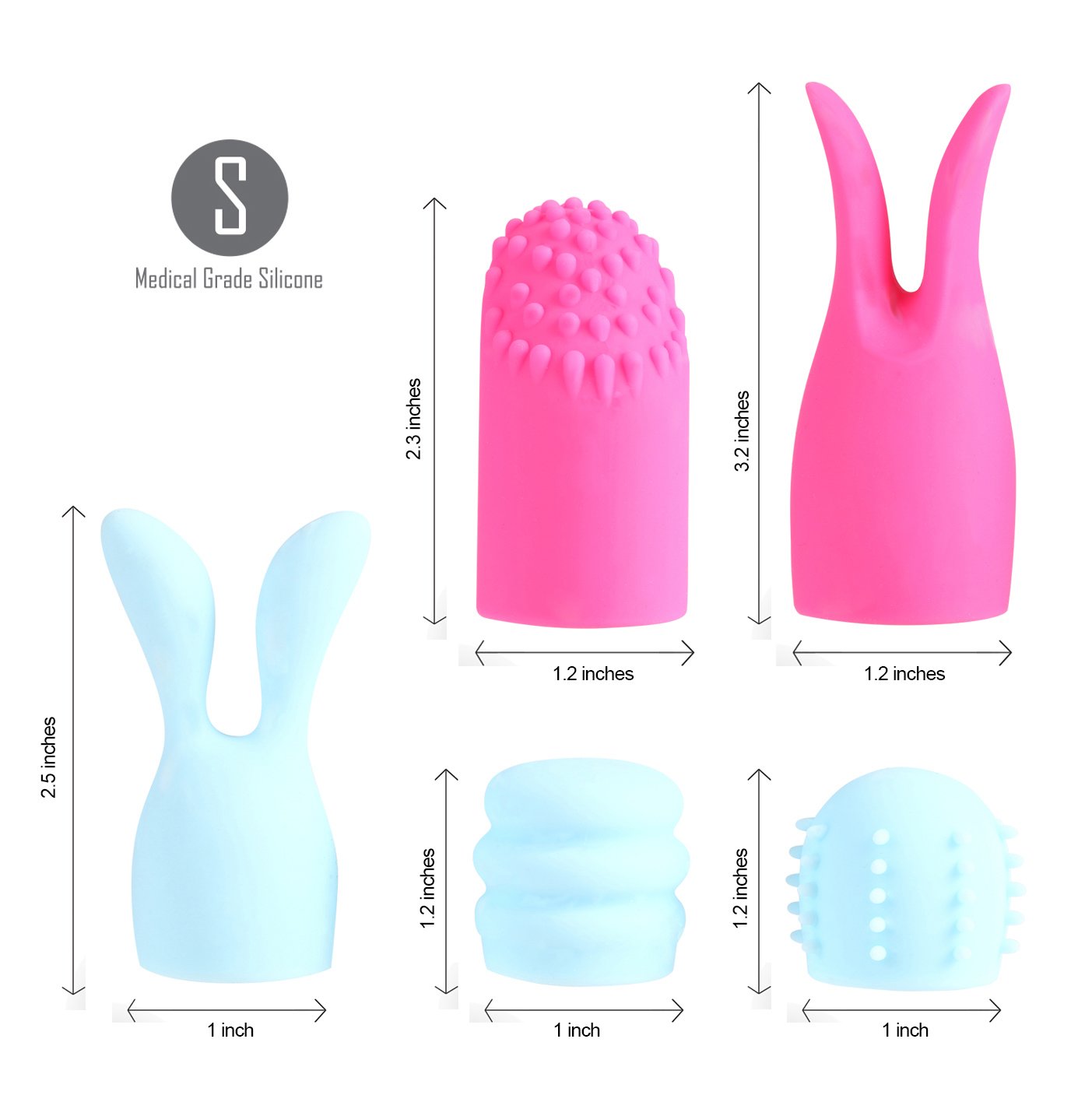 PYUxgXCPSqzFt7RMcFGHPGwgA0kusybc.jpg Quinn 5 Piece Silicone Attachments - Pink/blue - Image 1