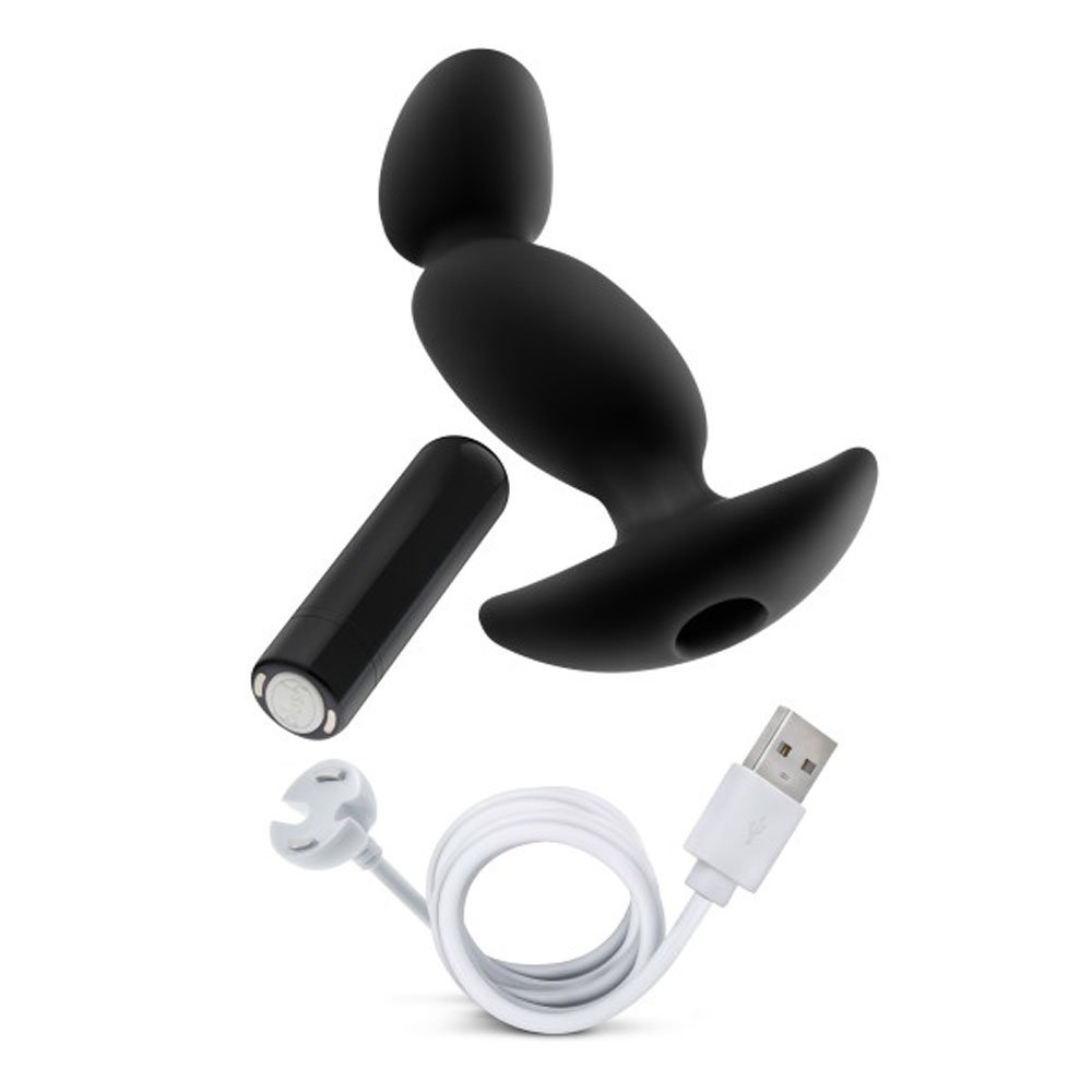 Phb0mTqCoE6cCC5n4oQqBSIc1aV58pwS.jpg Anal Adventures- Platinum - Silicone Vibrating Prostate Massager 04-Black - Image 1