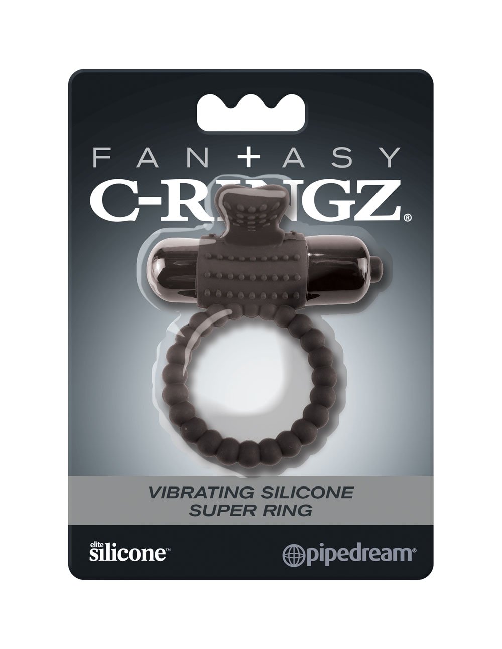Qhr7sZMXtByS9ORfJG4e9hyVUc2sC0gV.jpg Fantasy C-Ringz Vibrating Silicone Super Ring Black - Image 1