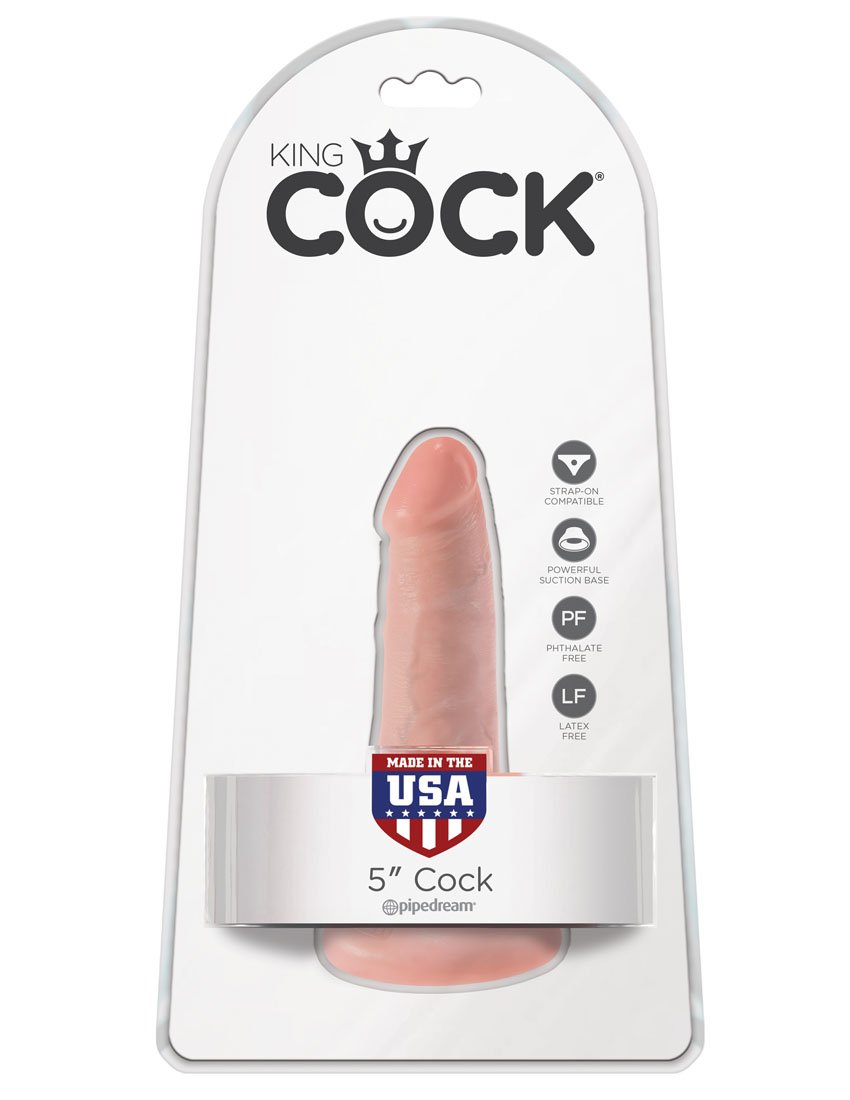 Ru2aHdX4HEpCoyAEU0UG5T5eodhP9DG1.jpg King Cock 5 Inch Cock - Light - Image 1