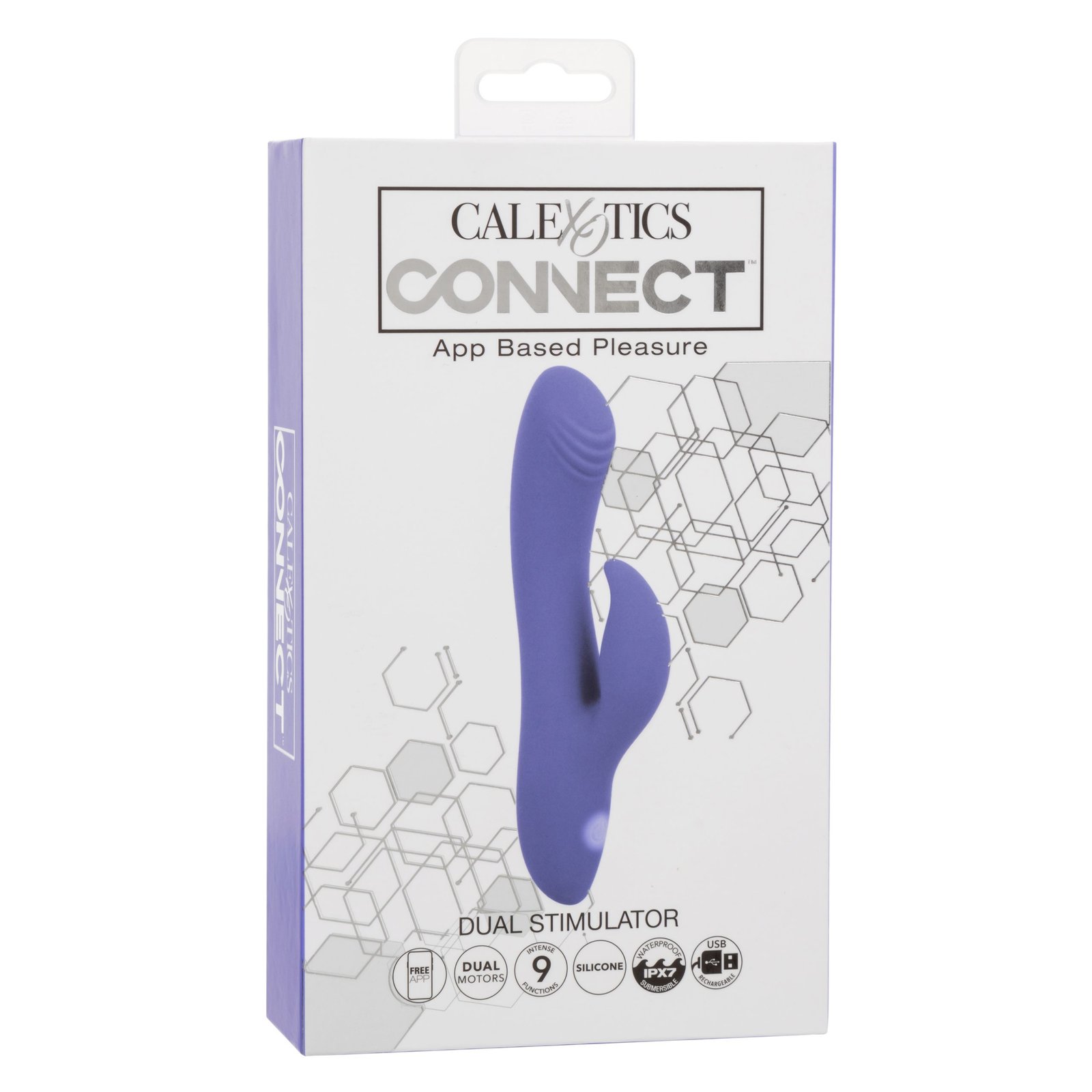 SamHEYU23ps70gCNGSif4HWUEcid8CJ4.jpg Calexotics Connect Dual Stimulator - Periwinkle - Image 1