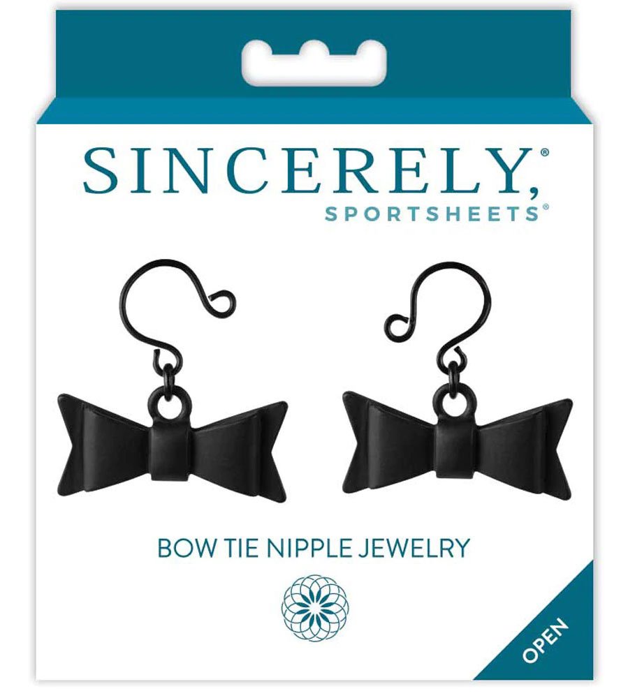 StfmvOjGHpkrpTGvHgnuRqSPdub9ldkk.jpg Bow Tie Nipple Jewelry - Black - Image 1