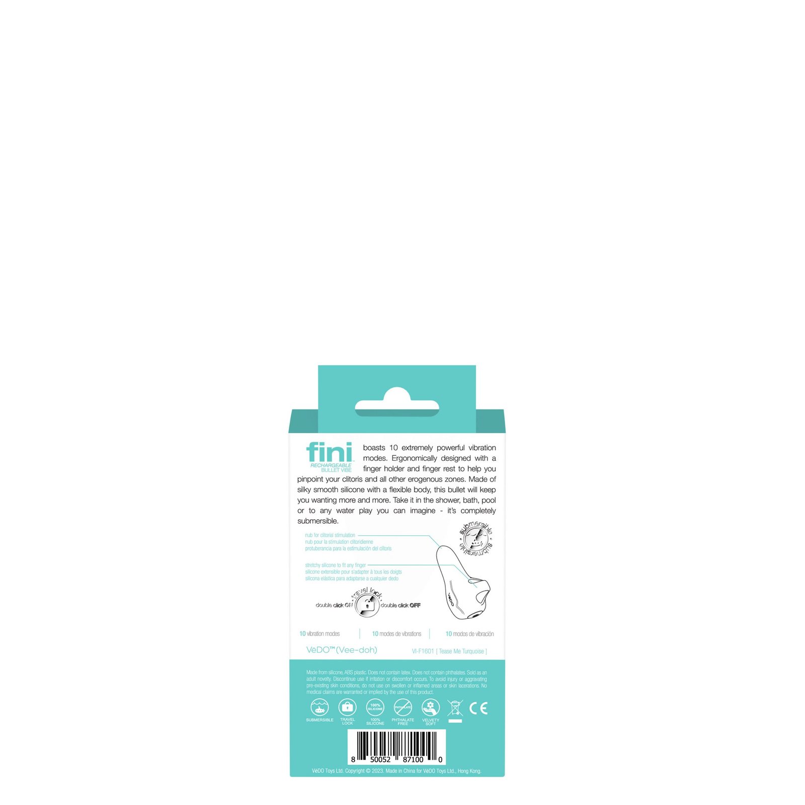 TdNfVLqQM8BL7AKjOFb33sYSnY1inFRe.jpg Fini Rechargeable Bullet Vibe - Turquoise - Image 1