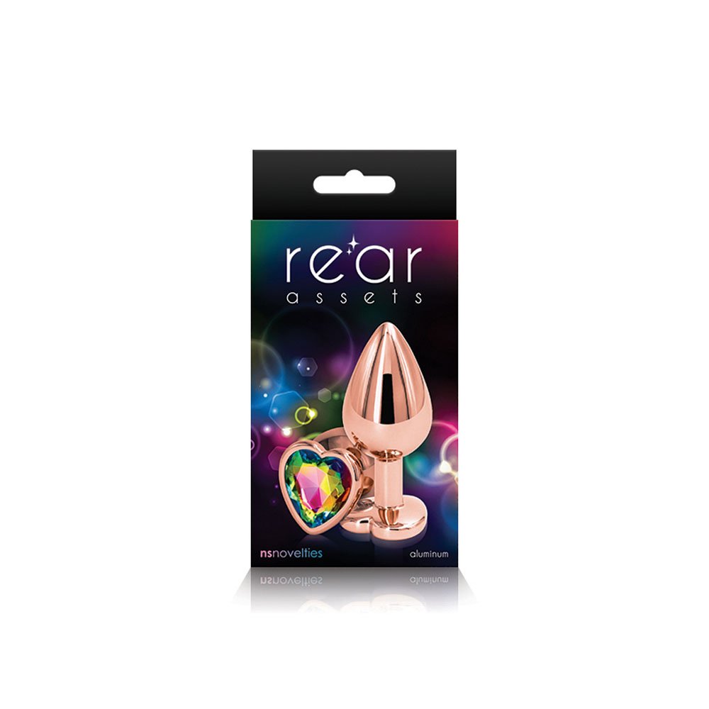Uqckvcfb9ZsC4KkMPc9Xgs1Npozy52Dp.jpg Rear Assets - Rose Gold Heart - Medium - Rainbow - Image 1
