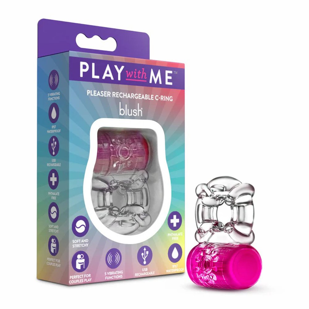 VNtllp8x.jpg Play With Me Pleaser Rechargeable C-Ring Pink - Image 1