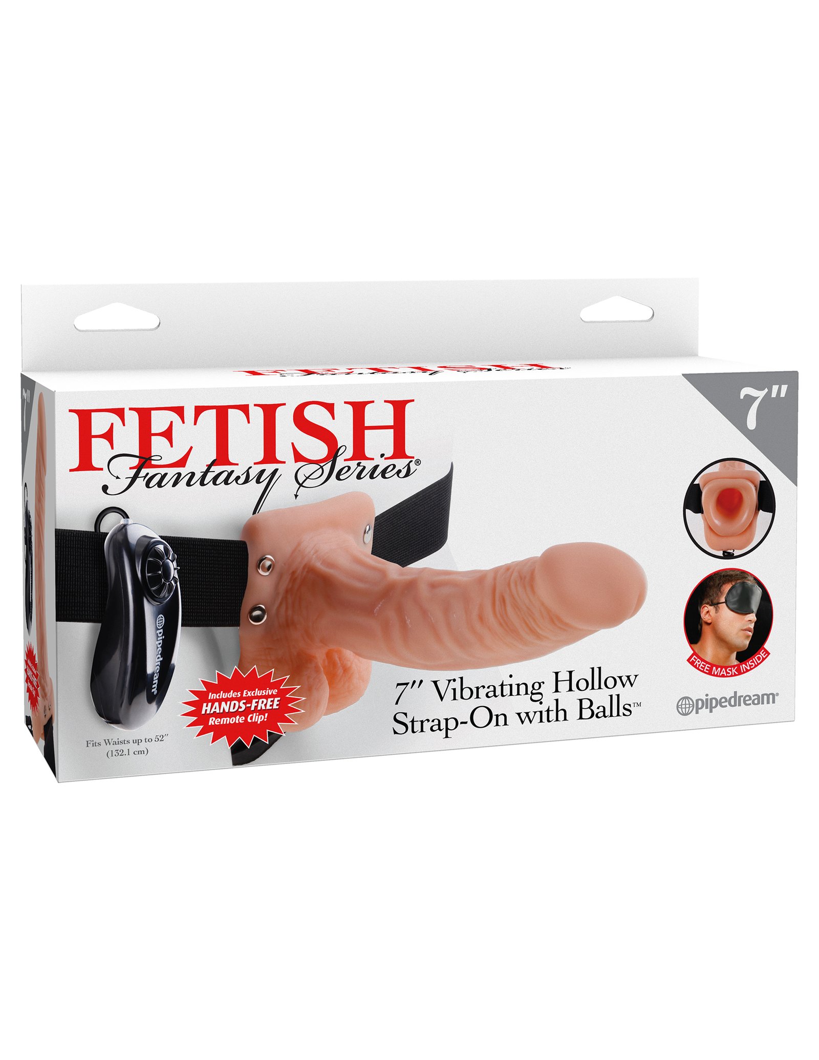 WLDoStKa6CbacUu2DSKML37ZTN0MHkXQ.jpg Fetish Fantasy Series 7-Inch Vibrating Hollow Strap-on With Balls - Flesh - Image 1