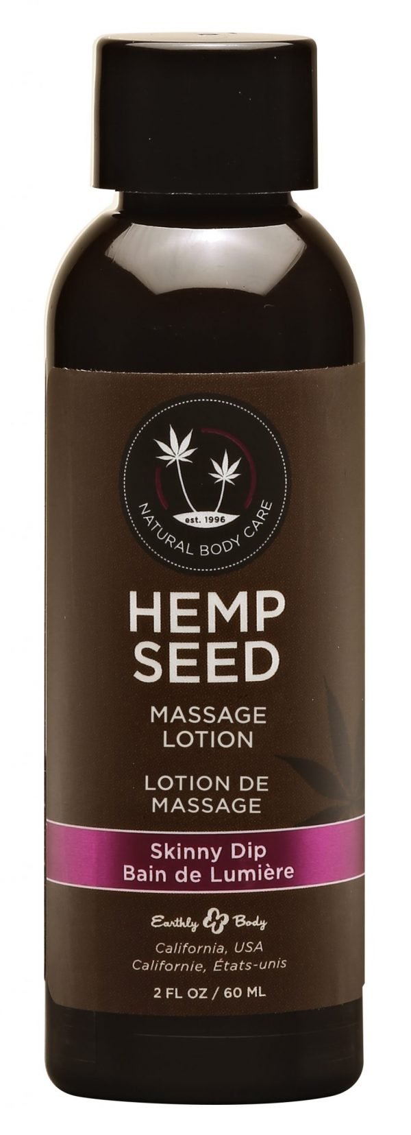 Hemp Seed Massage Lotion - Skinny Dip - 2 Fl. Oz. / 60 ml